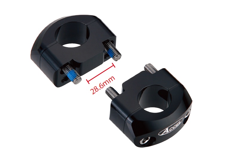 ADAPTER ZA POVIŠENJE VOLANA / UPRAVLJAČA PROMJERA 28,6 MM, POVIŠENJE 20 MM, BOJA CRNA (BM35BK28)