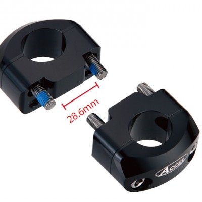 ADAPTER ZA POVIŠENJE VOLANA / UPRAVLJAČA PROMJERA 28,6 MM, POVIŠENJE 20 MM, BOJA CRNA (BM35BK28)