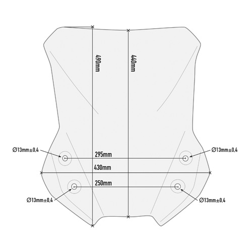VIZIR / VJETROBRAN SUZUKI DL 650 V-STROM 2017-2023 (12 CM VIŠI OD ORIGINALNOG VIZIRA) GIVI: D3112ST