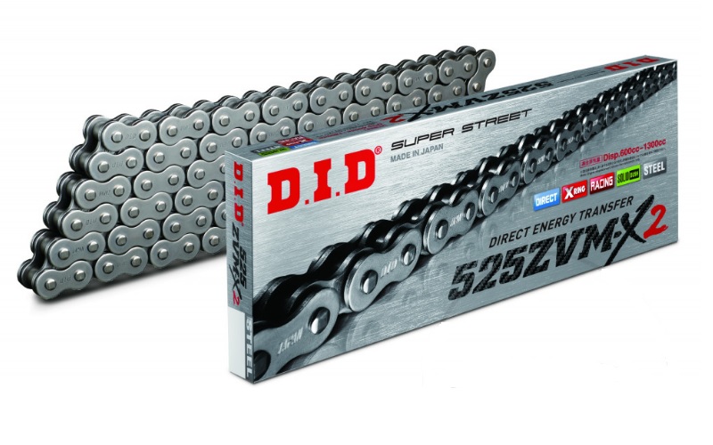 LANAC DID 525 ZVMX2, X-RING, 118 LINKOVA, OTVOREN SA SPOJNICOM NA ZAKIVANJE <BR> ZA MOTOCIKLE DO 1300 CCM
