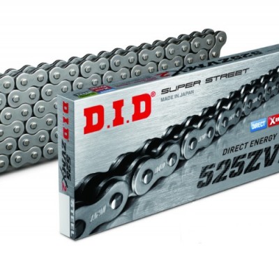 LANAC DID 525 ZVMX2, X-RING, 118 LINKOVA, OTVOREN SA SPOJNICOM NA ZAKIVANJE <BR> ZA MOTOCIKLE DO 1300 CCM