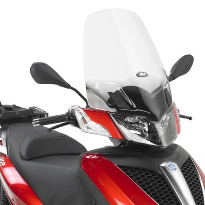 VIZIR / VJETROBRAN POVIŠENI PROZIRAN PIAGGIO MP3 Yourban 125-300 (2011-2018) <br> GIVI: D5600ST
