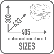 KOFER ZA MOTOCIKL, SKUTER, ATV, QUAD ZAPREMNINE 32 LITRE MAT CRNI <br> GIVI MONOLOCK B32N BOLD