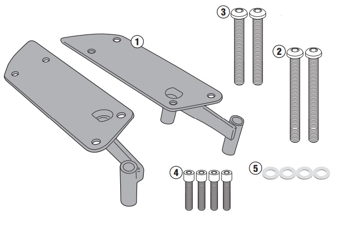 NOSAČ ZA STRAŽNJI (TOP CASE) KOFER YAMAHA Tricity 125/150 (2014-2023) <br> GIVI: SR2120