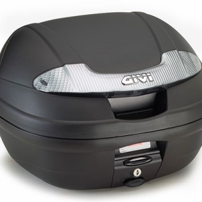 KOFER ZA MOTOCIKL, SKUTER ZAPREMNINE 34 LITRE MAT CRNI S PROZIRNIM KATADIOPTERIMA <br> GIVI MONOLOCK VISION TECH: E340NT