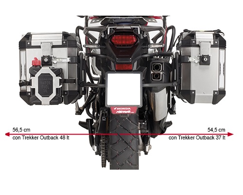 NOSAČI BOČNIH KOFERA HONDA CRF 1000L AFRICA TWIN 2016-2017 <br> GIVI: PL1144CAM