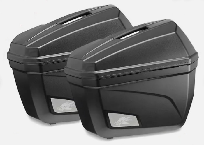 KOFERI BOČNI PAR 2x22 LIT, MAT CRNI, PLASTIČNI, MONOKEY <BR> (GIVI) KAPPA: K22N
