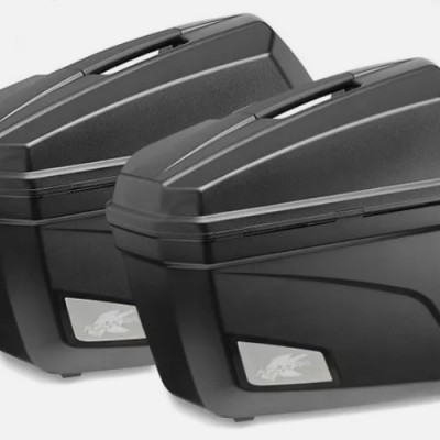 KOFERI BOČNI PAR 2x22 LIT, MAT CRNI, PLASTIČNI, MONOKEY <BR> (GIVI) KAPPA: K22N