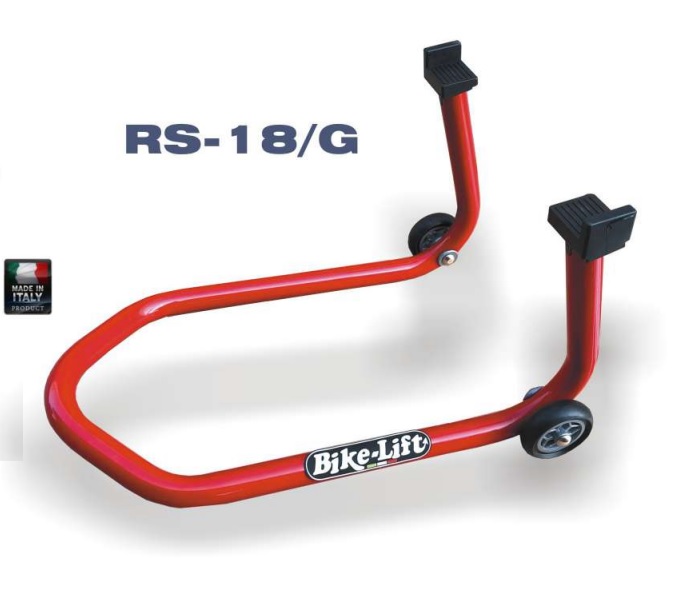 PODIZAČ / STALAK / ŠTENDER ZA MOTOCIKL STRAŽNJI S "L" PRIHVATOM <br> (BIKE-LIFT: RS-18/G)