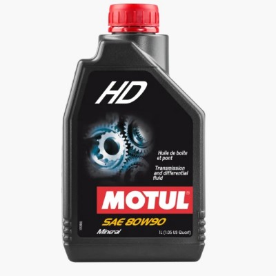 ULJE ZA DIFERENCIJAL I MJENJAČ MOTUL HD SAE 80W90 MINERALNO - 1 LIT <br> (HD80W90)