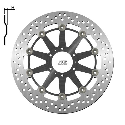 DISK KOČIONI PREDNJI HONDA VFR 800X CROSSRUNNER 1999-2014, XL 1000V VARADERO 1999-2013 <br> (NG1446G)