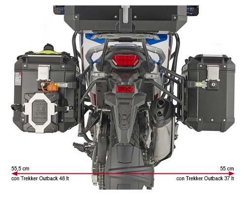 NOSAČI / DRŽAČI BOČNIH KOFERA HONDA CRF 1100L AFRICA TWIN 2020-2024 <br> (KLO1178CAM) GIVI: PLO1178CAM