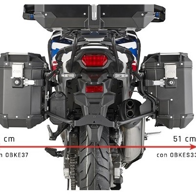 NOSAČI / DRŽAČI BOČNIH KOFERA HONDA CRF 1100L AFRICA TWIN 2020-2024 <br> GIVI: PLOS1178CAM