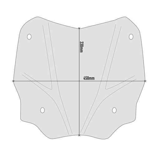 VIZIR / VJETROBRAN HONDA SH 125/150 (2020-2025), SH 350 (2021-2026) ZATAMNJEN (SMOKED) VISINA: 33 CM x ŠIRINA: 45 CM <br> GIVI: D1181S