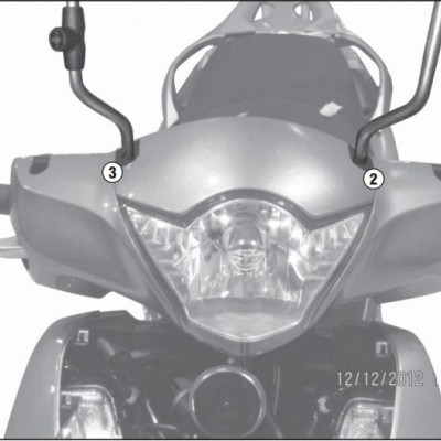 NOSAČI VJETROBRANA GIVI 1117A ZA SKUTER HONDA SH 125i/150i ABS (2012-2016)