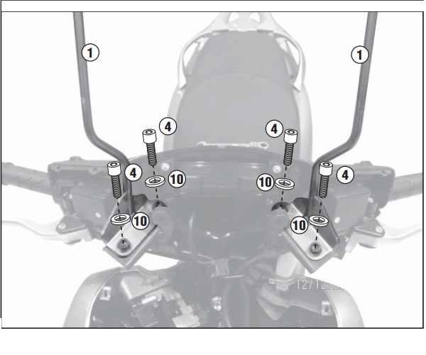 NOSAČI VJETROBRANA GIVI 1117A ZA SKUTER HONDA SH 125i/150i ABS (2012-2016)