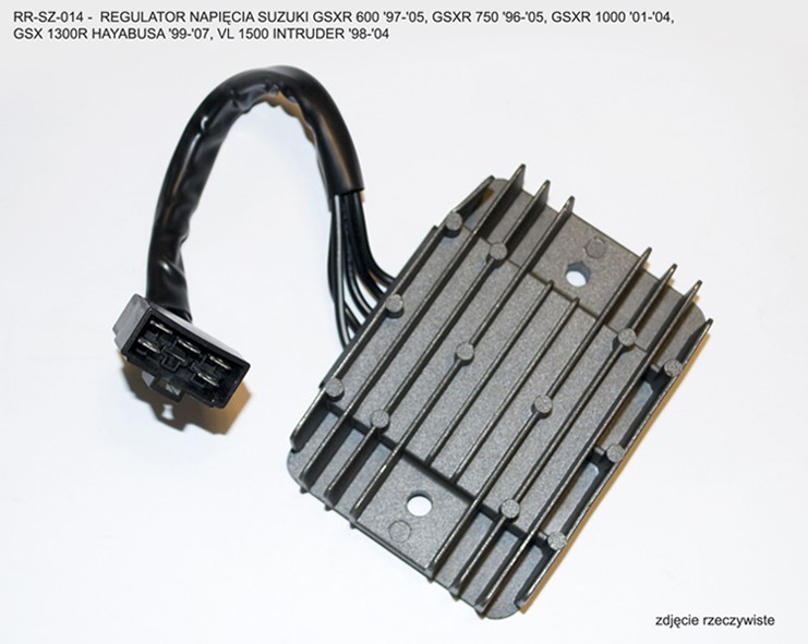 REGULATOR NAPONA / REGLER - SUZUKI GSXR 600 (97-05), GSXR 750 (96-05), GSXR 1000 (01-04), GSX 1300R HAYABUSA 99-07, VL 1500 INTRUDER 98-04 <br> (GZRS14)