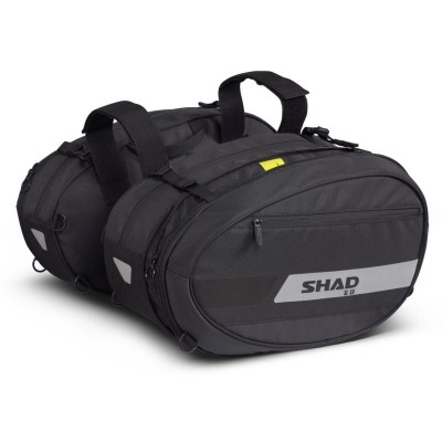 TORBE BOČNE ZA MOTOCIKL SHAD SL58, PAR 2x29 LIT, PROŠIRIVE, S VODOOTPORNIM NAVLAKAMA PROTIV KIŠE <br> (X0SL58)