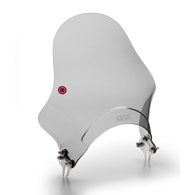 VJETROBRAN / VIZIR ZA NAKED MOTOCIKLE S OKRUGLIM SVJETLOM, ZATAMNJEN (SMOKED), VISINA: 29,5 CM / ŠIRINA: 32,50 CM (GIVI: A201)