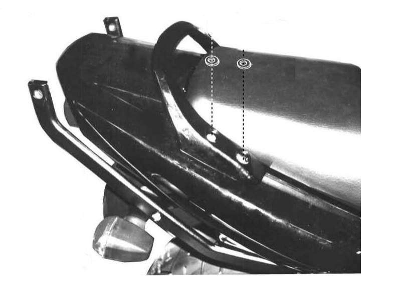 NOSAČ (TOP CASE) KOFERA ZA MOTOCIKL YAMAHA FZS 600 FAZER / 1998-2003 <br> (K3400) GIVI: 340F