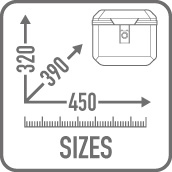 KOFER STRAŽNJI (TOP CASE) ALUMINIJSKI, 44 LIT, S MONOLOCK PLOČOM <br> GIVI: ALP44A