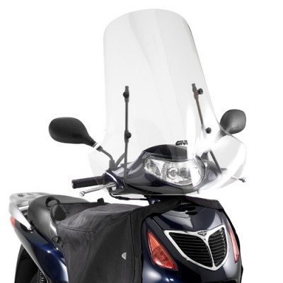 VJETROBRAN / VIZIR ZA SKUTER HONDA SH 125/150 (2001-2004), PROZIRAN (TRANSPARENT) <br> GIVI: 186A