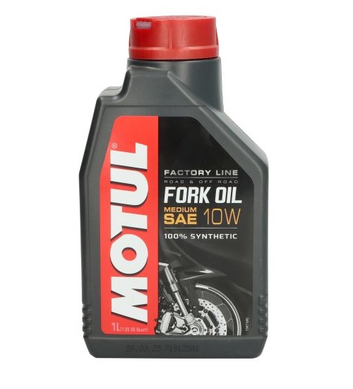 ULJE ZA PREDNJE VILICE I AMORTIZERE, MOTUL FORK OIL FACTORY LINE, MEDIUM, SAE 10W, 100% SINTETIKA / 1 LIT