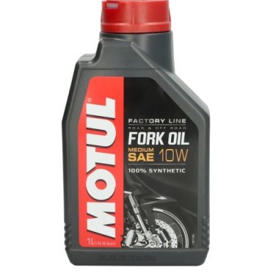 ULJE ZA PREDNJE VILICE I AMORTIZERE, MOTUL FORK OIL FACTORY LINE, MEDIUM, SAE 10W, 100% SINTETIKA / 1 LIT