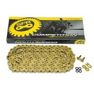 LANAC POGONSKI SFR 520HVO, O-RING, 114 LINKOVA, ZLATNI, ZA MOTOCIKLE DO DO 600CCM 50KS (34KN) <br> (SFR520HVO.114)