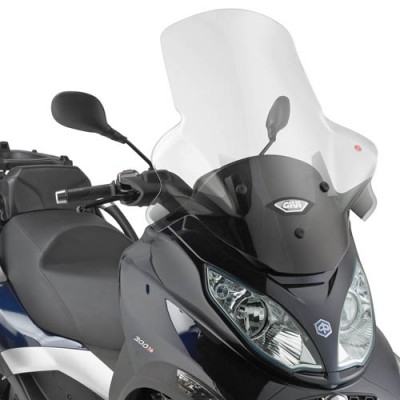 VIZIR / VJETROBRAN PIAGGIO MP3 300/400/500 (VISINA: 750 MM, ŠIRINA: 650 MM, 12 CM VIŠI OD ORIGINALNOG VIZIRA) <br> GIVI: D5601ST
