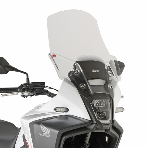 VJETROBRAN / VIZIR ZA MOTOCIKL HONDA NX 500 (2024-2025) PROZIRAN, 20 CM VIŠI OD ORIGINALNOG, VISINA 54 CM, ŠIRINA 45 CM <br> (GIVI: D1203ST)