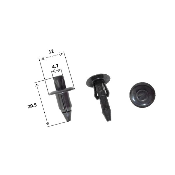 KOPČA / TIPLA OKLOPA HONDA (OEM: 90116-SP0-003) RMS: 121832005