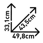 KOFER CENTRALNI / STRAŽNJI (TOP CASE) 40 LIT, ZA MOTOCIKL, SKUTER, MAT CRNI, CRVENI KATADIOPTERI, S MONOLOCK PLOČOM <br> (KAPPA: K400N2)