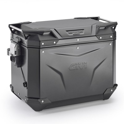 KOFER BOČNI LIJEVI ALUMINIJSKI CRNI, GIVI TREKKER OUTBACK EVO SMART 48 BLACK LINE <br> (OBKEV48BL)